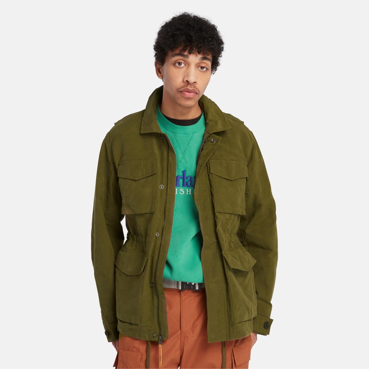 TIMBERLAND Men's DWR Abington Field Jacket Dark Olive - Image 1