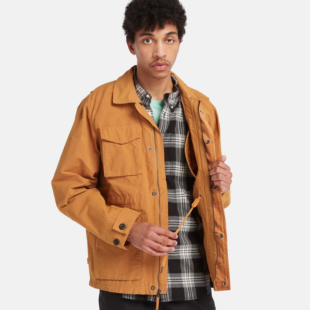 TIMBERLAND Men's DWR Abington Field Jacket Wheat Boot - Image 3