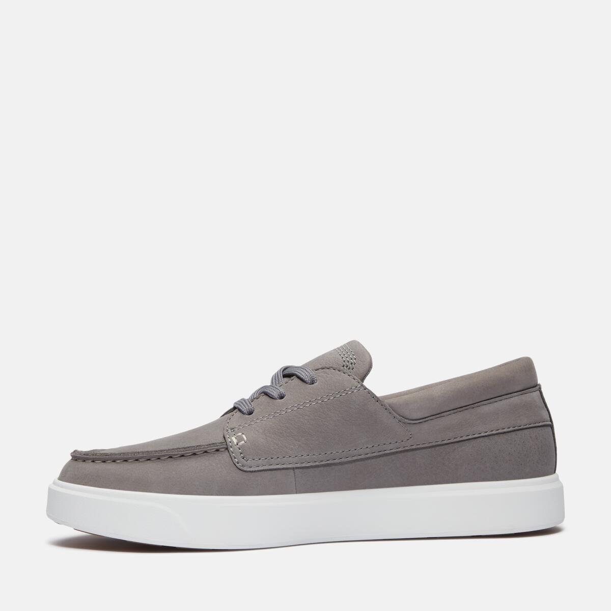 TIMBERLAND Men's Emerson Street Low Medium Grey Nubuck - Image 6