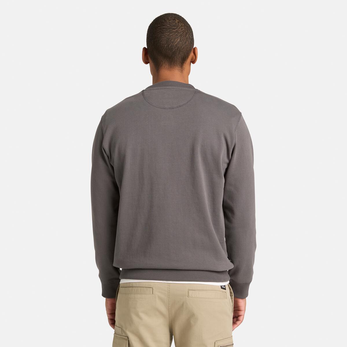 TIMBERLAND Men's Established 1973 Logo Crew Blackened Pearl - Image 3