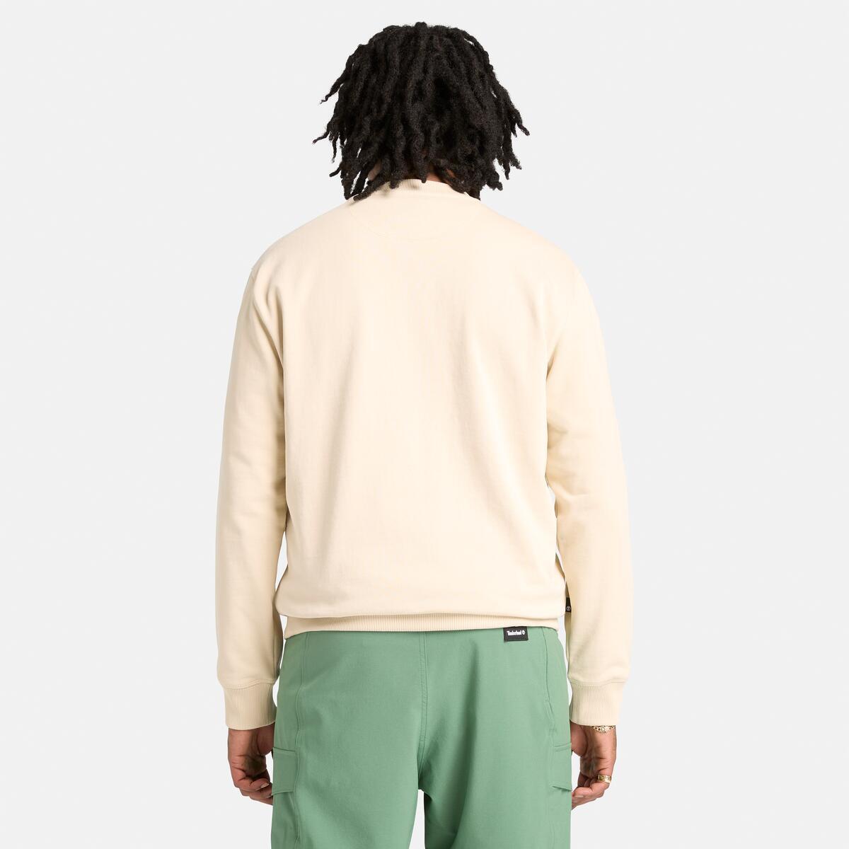 TIMBERLAND Men's Established 1973 Logo Crew Putty - Image 4