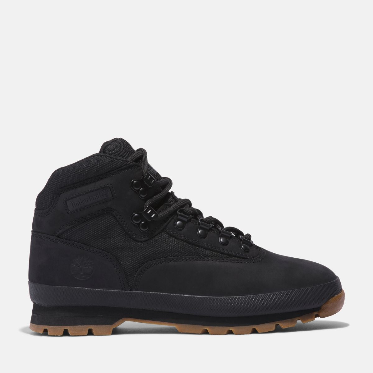 TIMBERLAND Men's Euro Hiker Mid Black Nubuck - Image 1