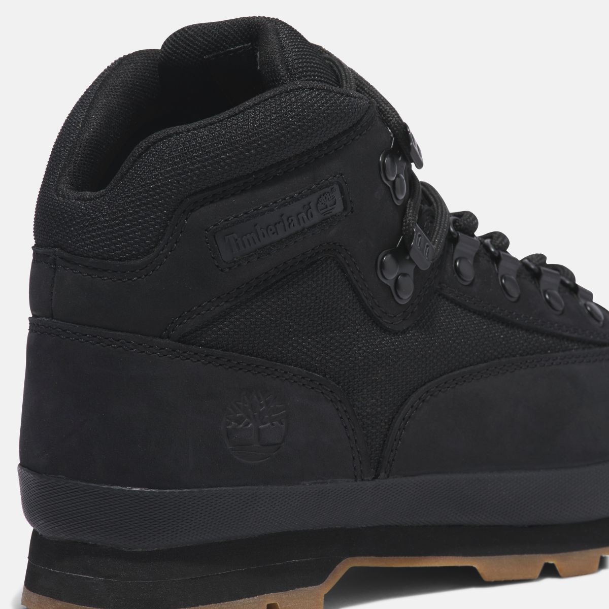TIMBERLAND Men's Euro Hiker Mid Black Nubuck - Image 7