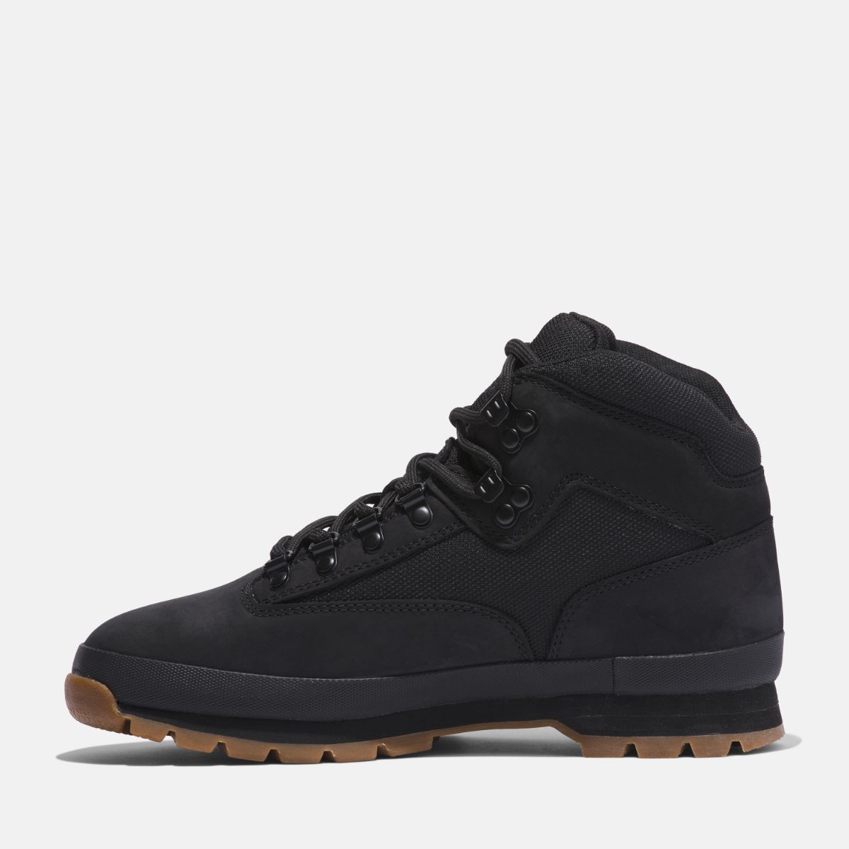 TIMBERLAND Men's Euro Hiker Mid Black Nubuck - Image 8