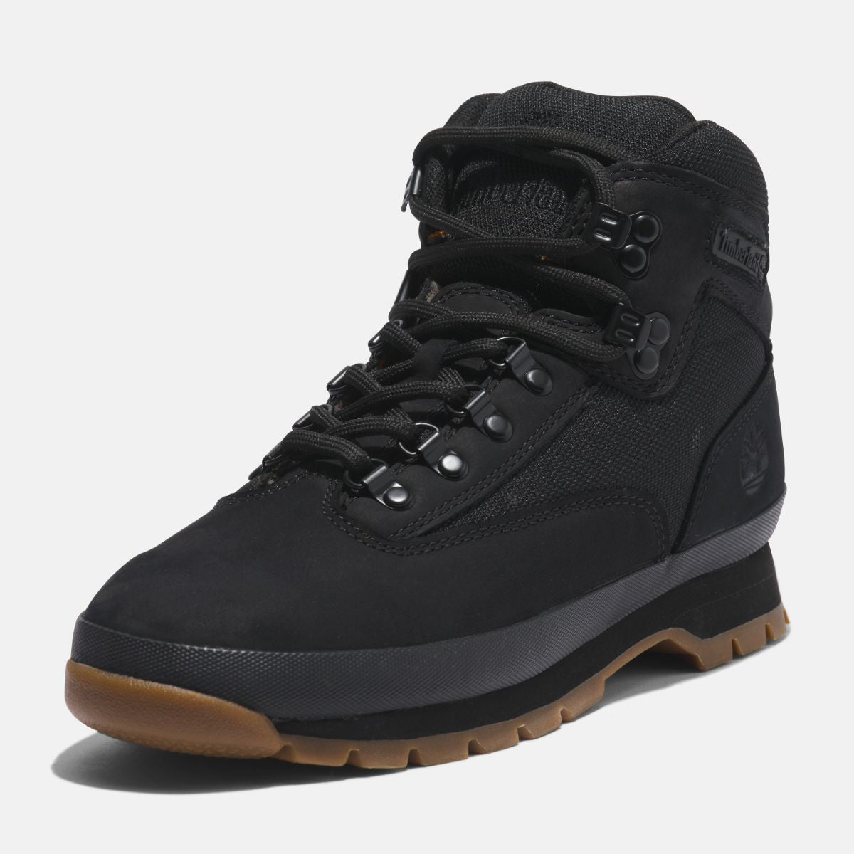 TIMBERLAND Men's Euro Hiker Mid Black Nubuck - Image 9