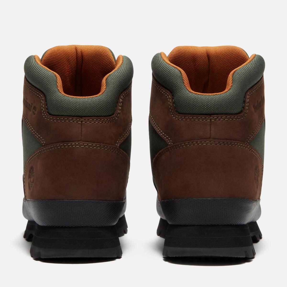 TIMBERLAND Men's Euro Hiker Mid Dark Brown Nubuck - Image 5