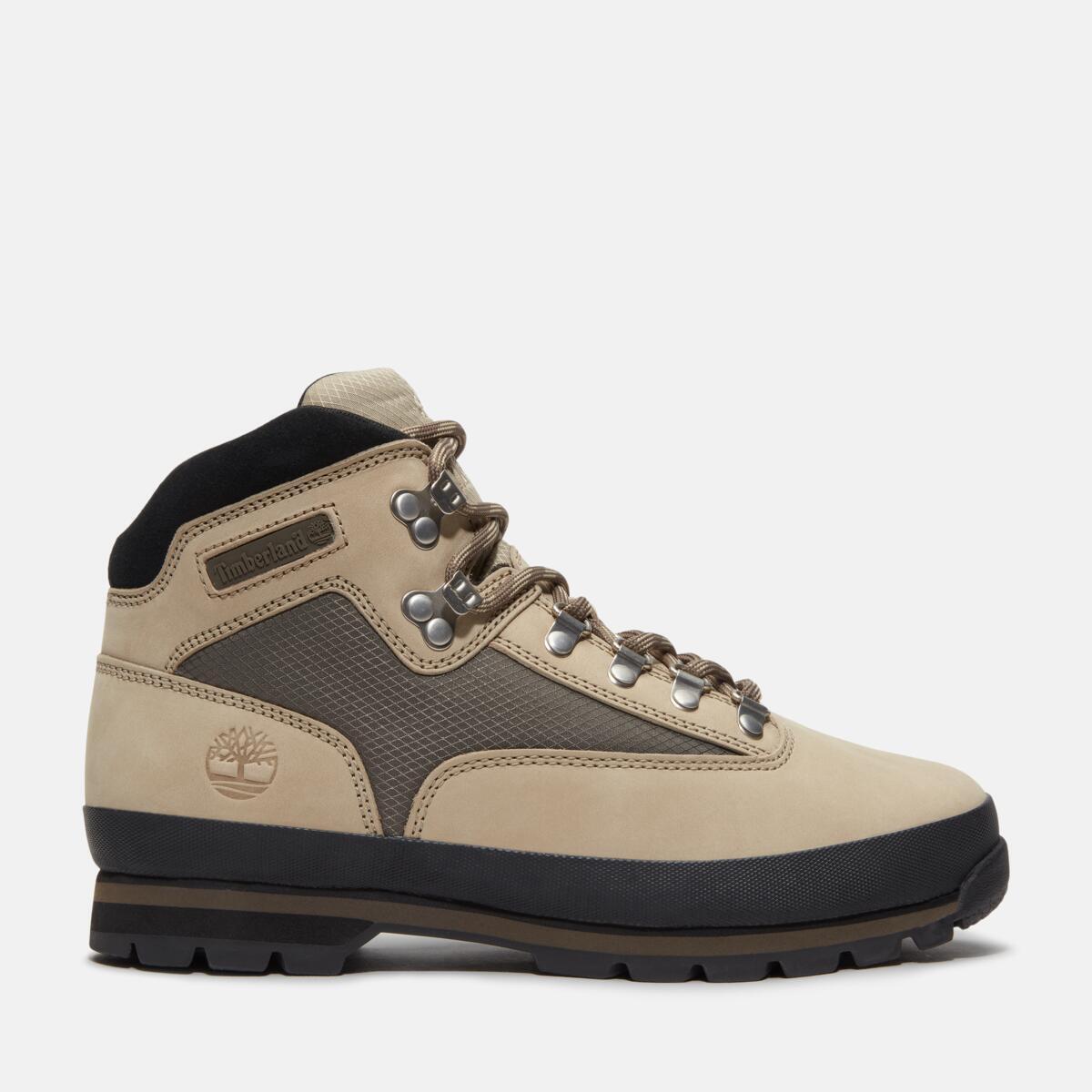 TIMBERLAND Men's Euro Hiker Mid Light Brown Nubuck - Image 1