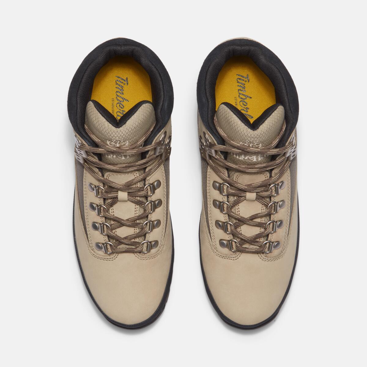 TIMBERLAND Men's Euro Hiker Mid Light Brown Nubuck - Image 2