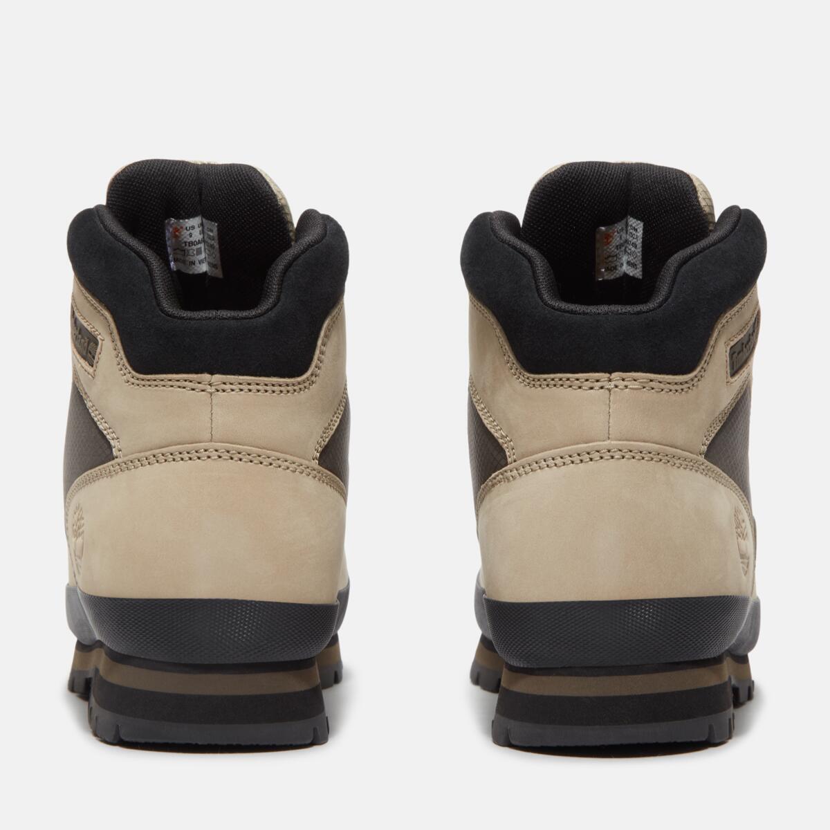 TIMBERLAND Men's Euro Hiker Mid Light Brown Nubuck - Image 5