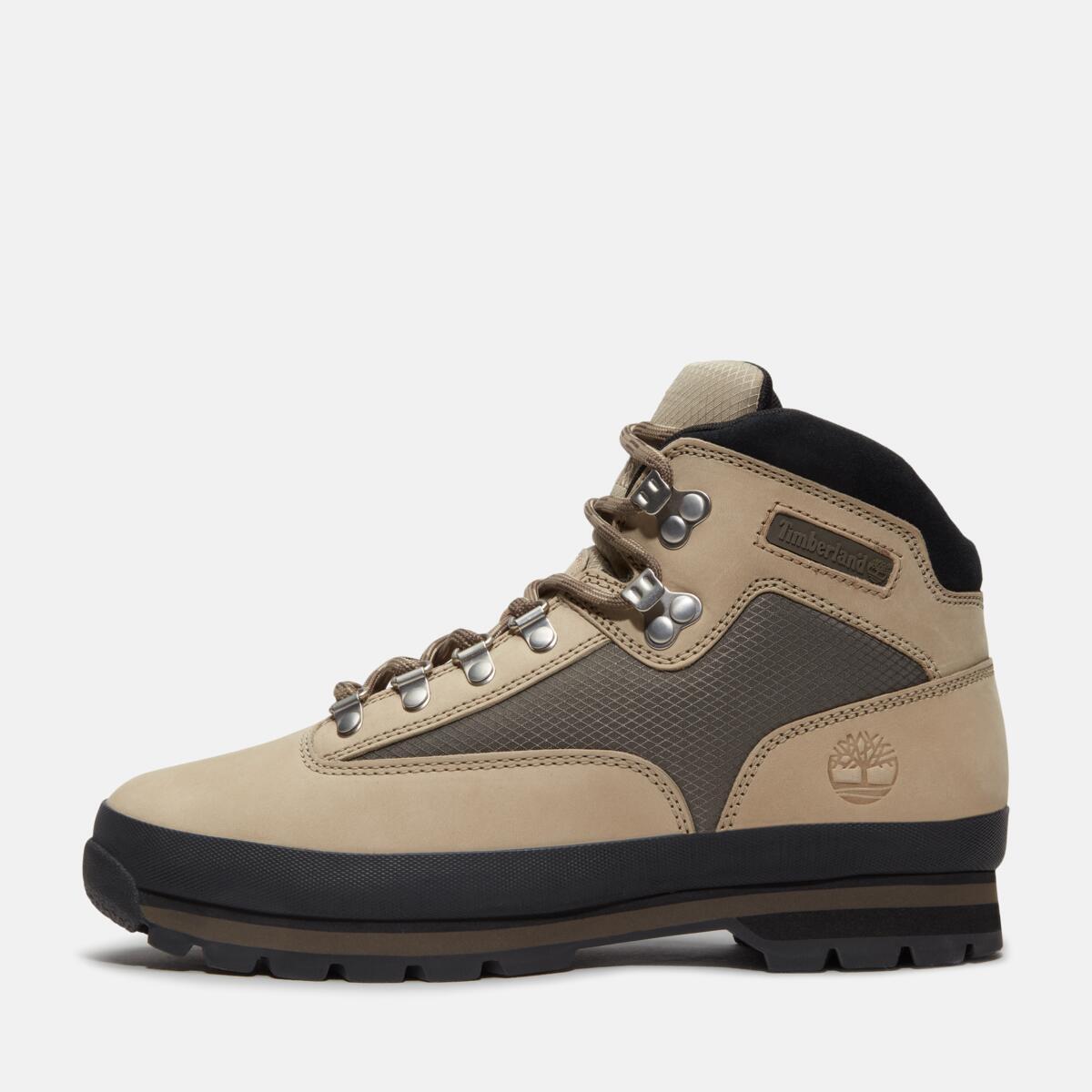 TIMBERLAND Men's Euro Hiker Mid Light Brown Nubuck - Image 8
