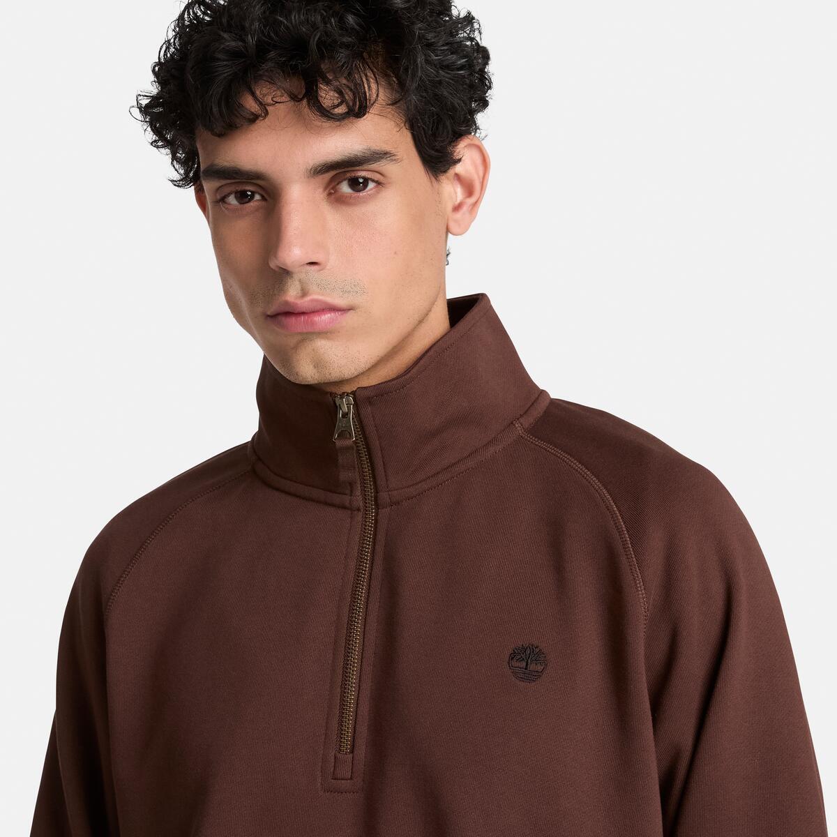 TIMBERLAND Men's Exeter River 1/4 Zip Chicory Coffee - Image 3