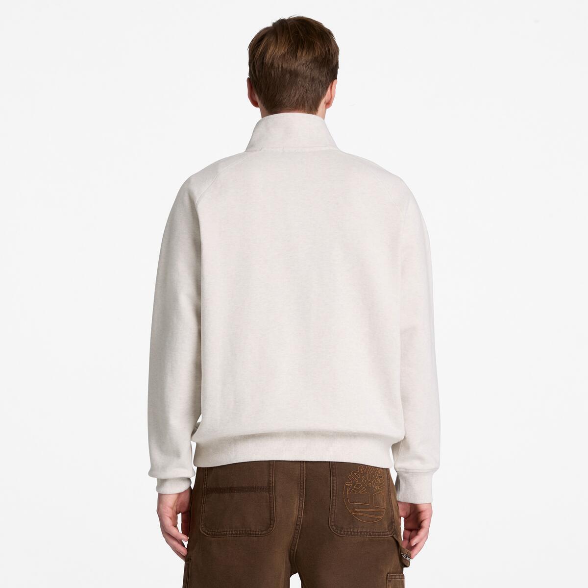 TIMBERLAND Men's Exeter River 1/4 Zip Light Oatmeal Heath - Image 4
