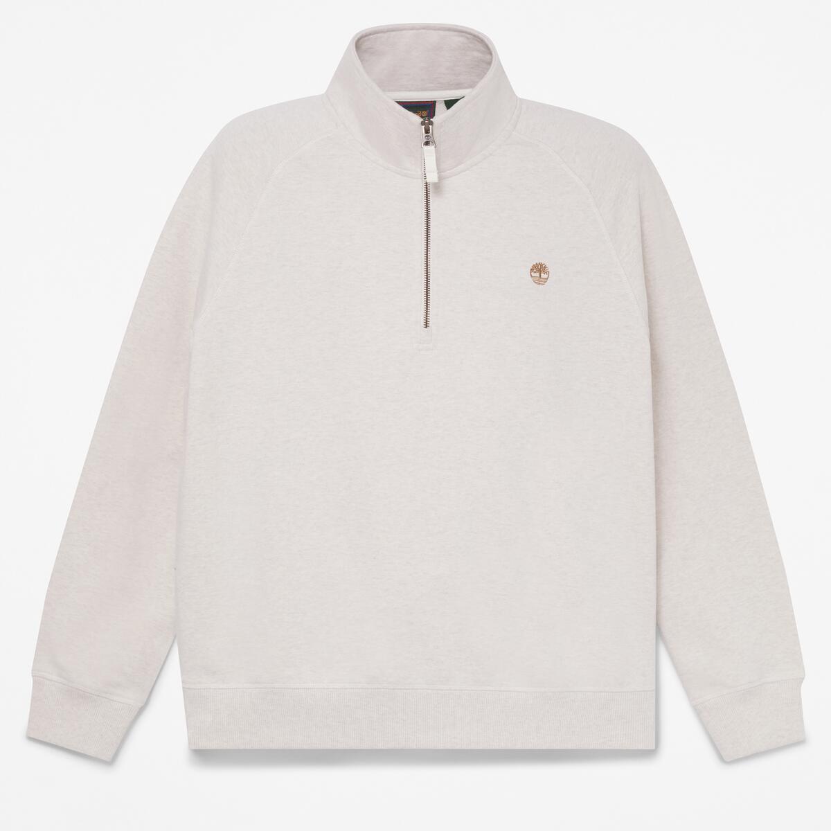 TIMBERLAND Men's Exeter River 1/4 Zip Light Oatmeal Heath - Image 5