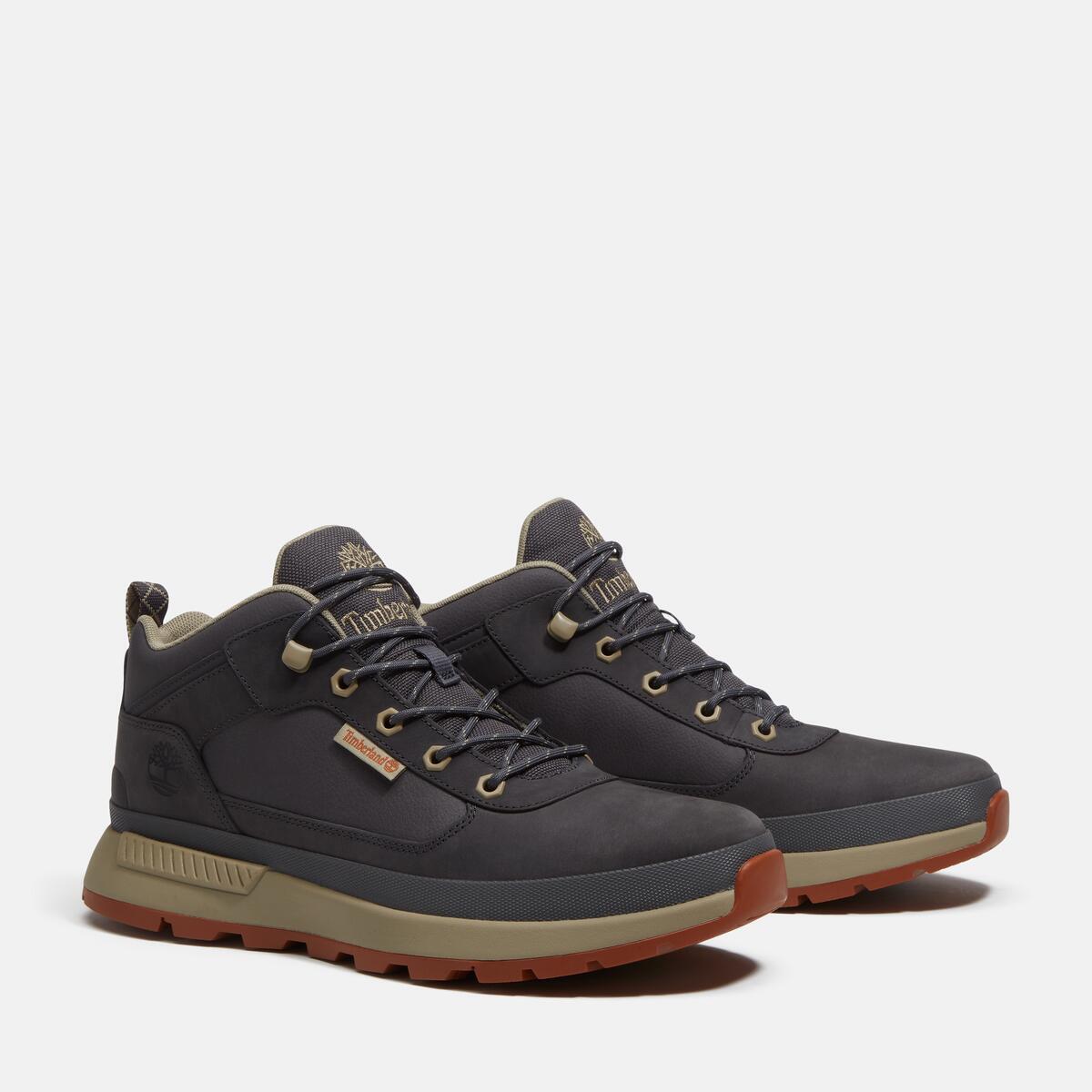 TIMBERLAND Men's Field Trekker Mid Dark Grey Nubuck - Image 2