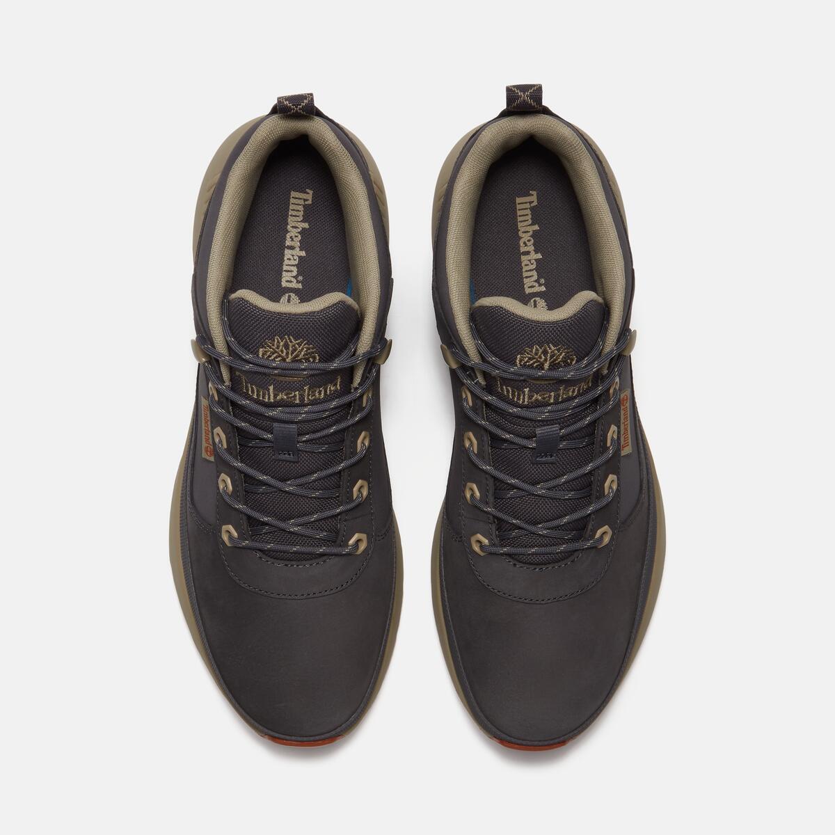 TIMBERLAND Men's Field Trekker Mid Dark Grey Nubuck - Image 3