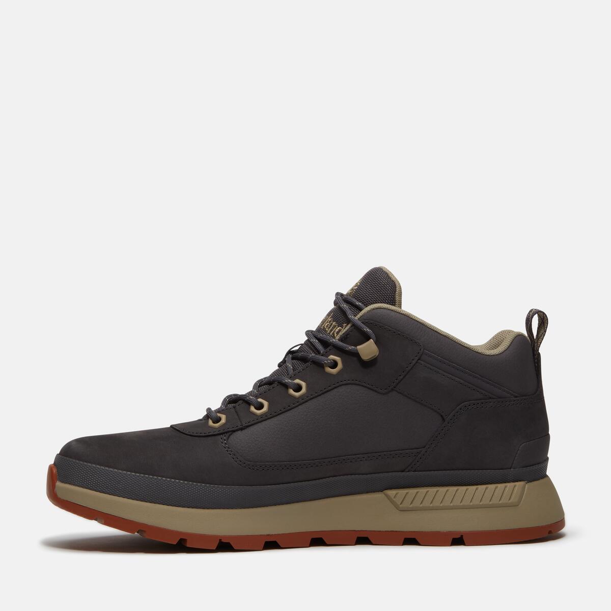 TIMBERLAND Men's Field Trekker Mid Dark Grey Nubuck - Image 6
