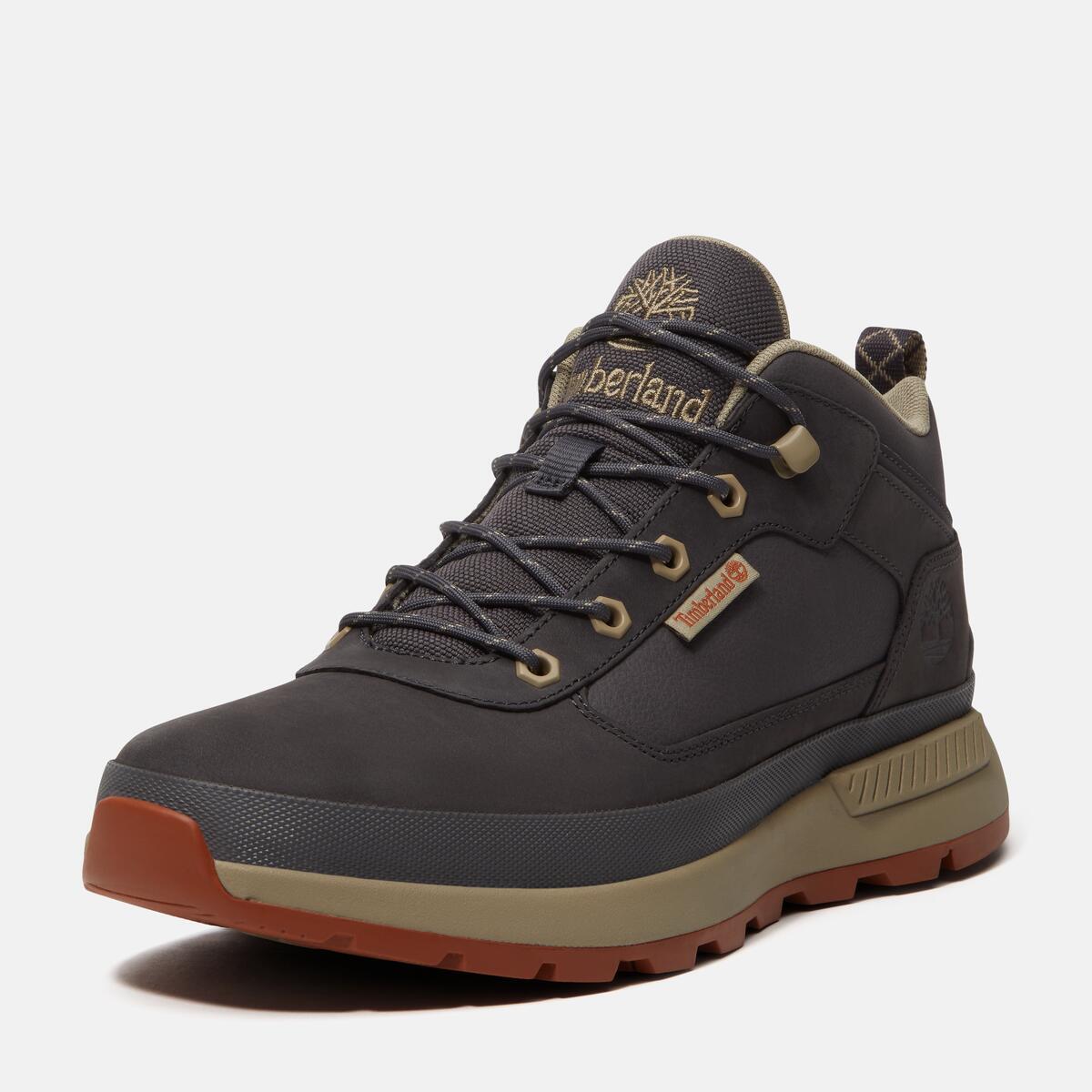 TIMBERLAND Men's Field Trekker Mid Dark Grey Nubuck - Image 9
