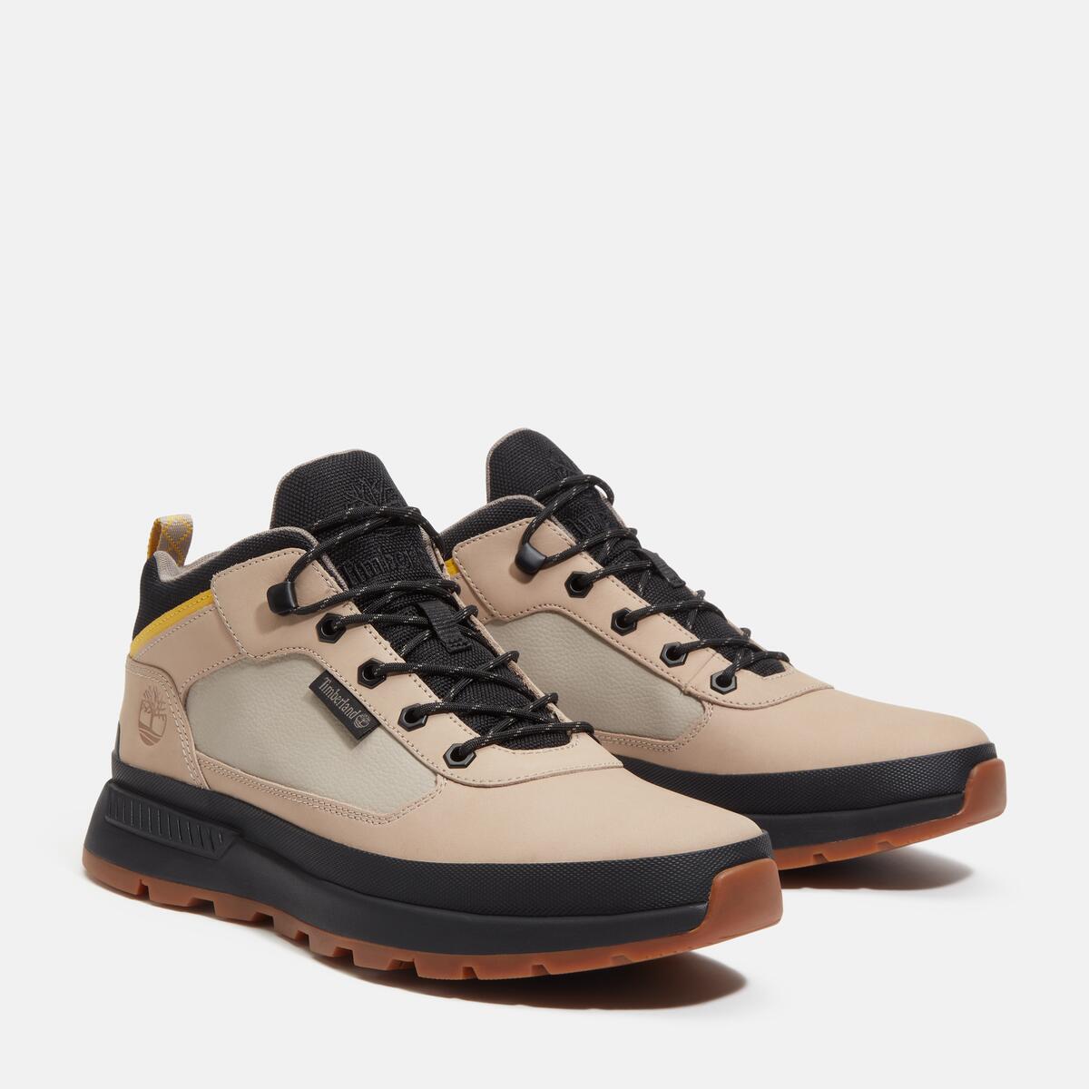 TIMBERLAND Men's Field Trekker Mid Light Taupe Nubuck - Image 2