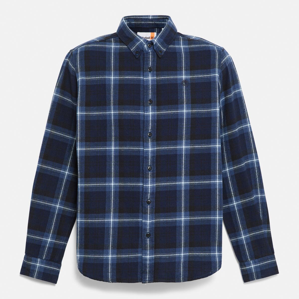 TIMBERLAND Men's Flannel Check Shirt Peacoat - Image 5