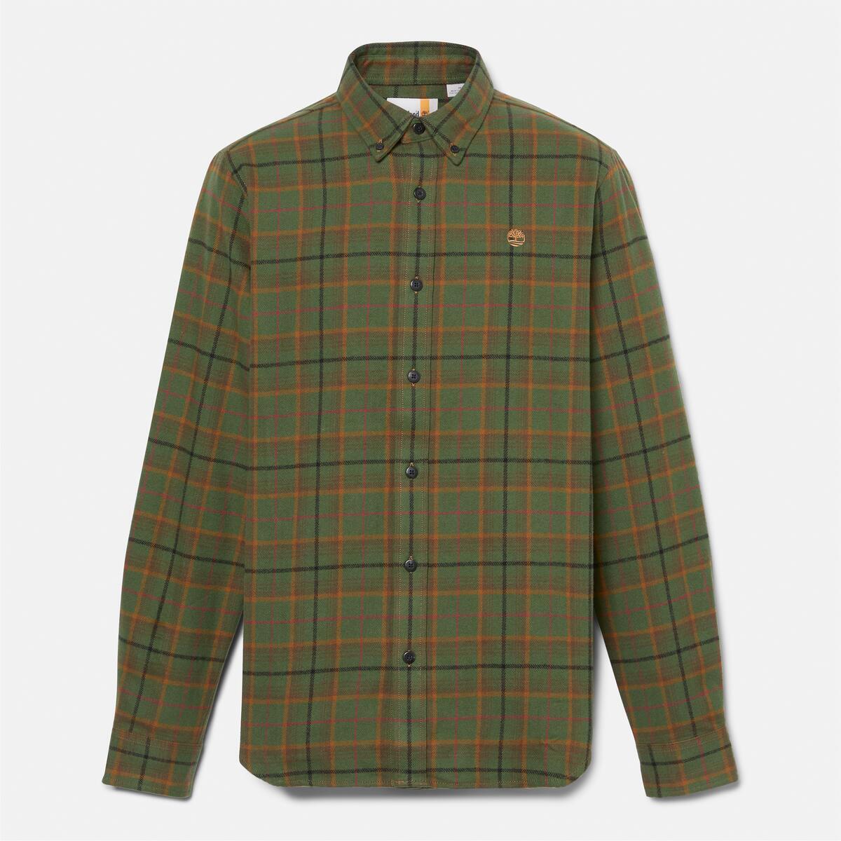 TIMBERLAND Men's Flannel Shirt Dark Wheat Boot Yd - Image 5