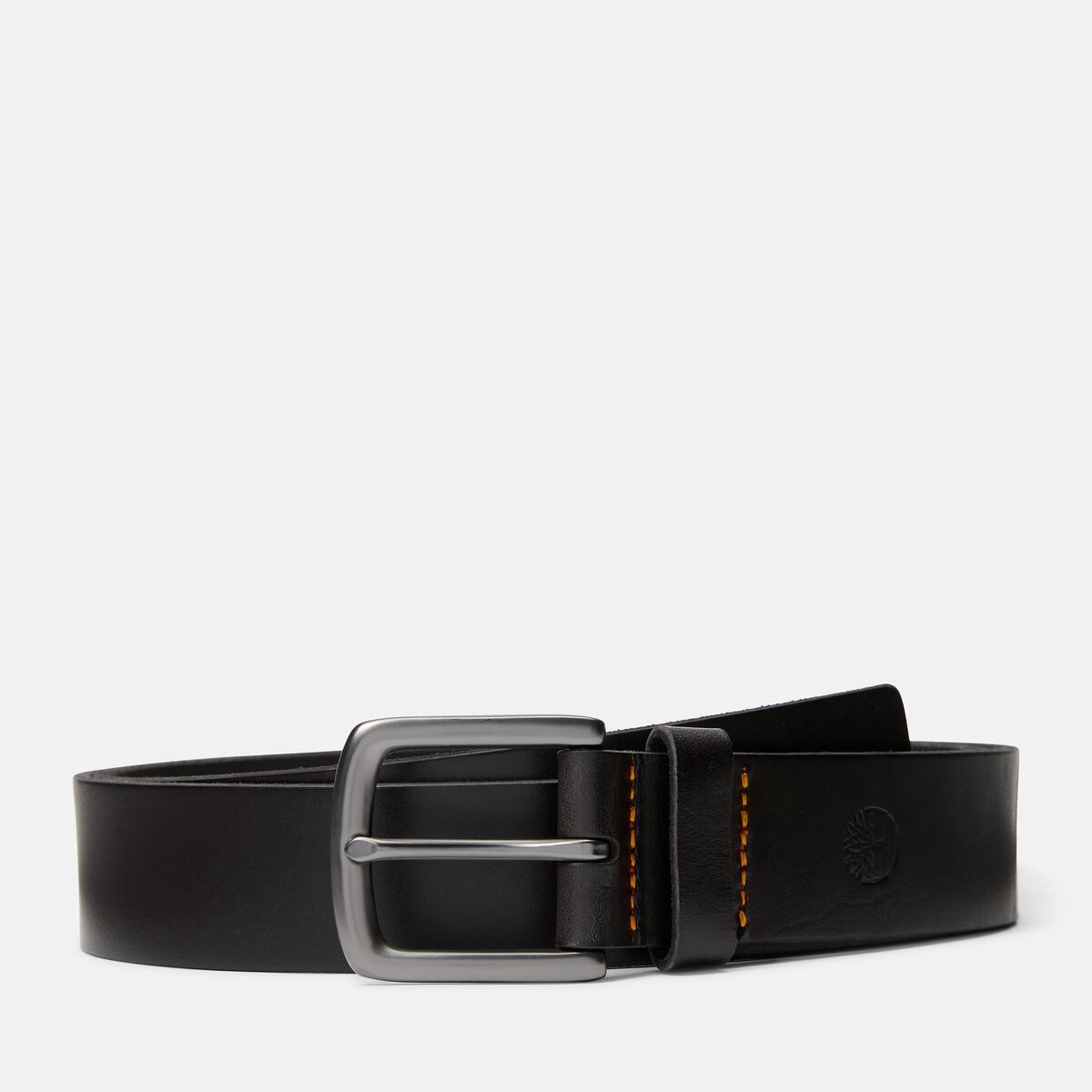 TIMBERLAND Mens Glen Oak 38Mm Leather Belt Black - Image 1