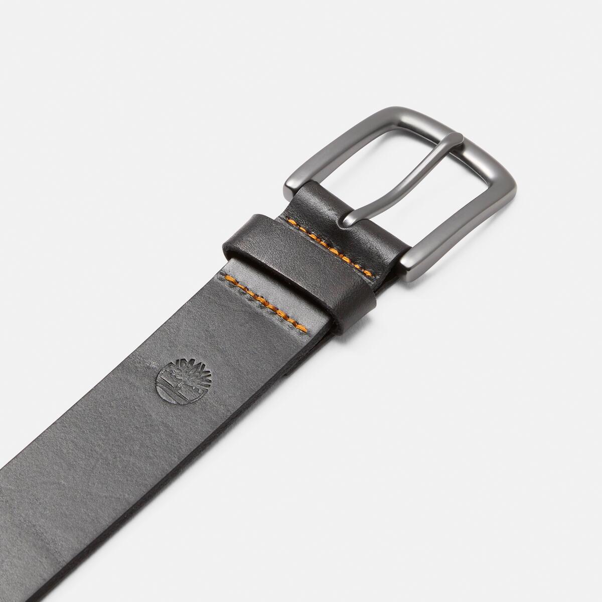 TIMBERLAND Mens Glen Oak 38Mm Leather Belt Black - Image 2