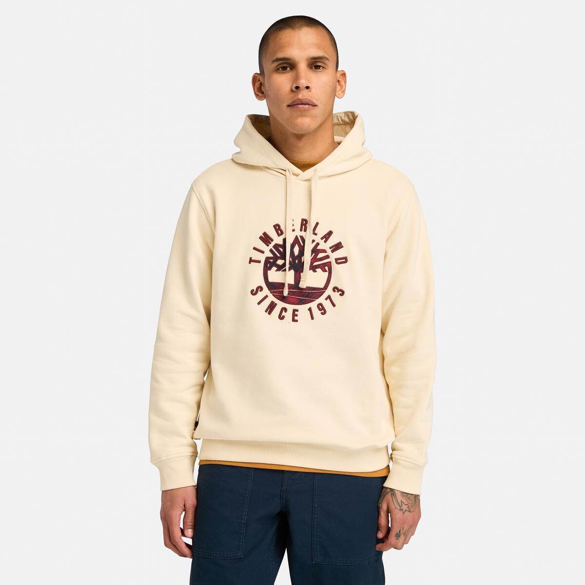 TIMBERLAND Men's Graphic Hoodie Angora - Image 1