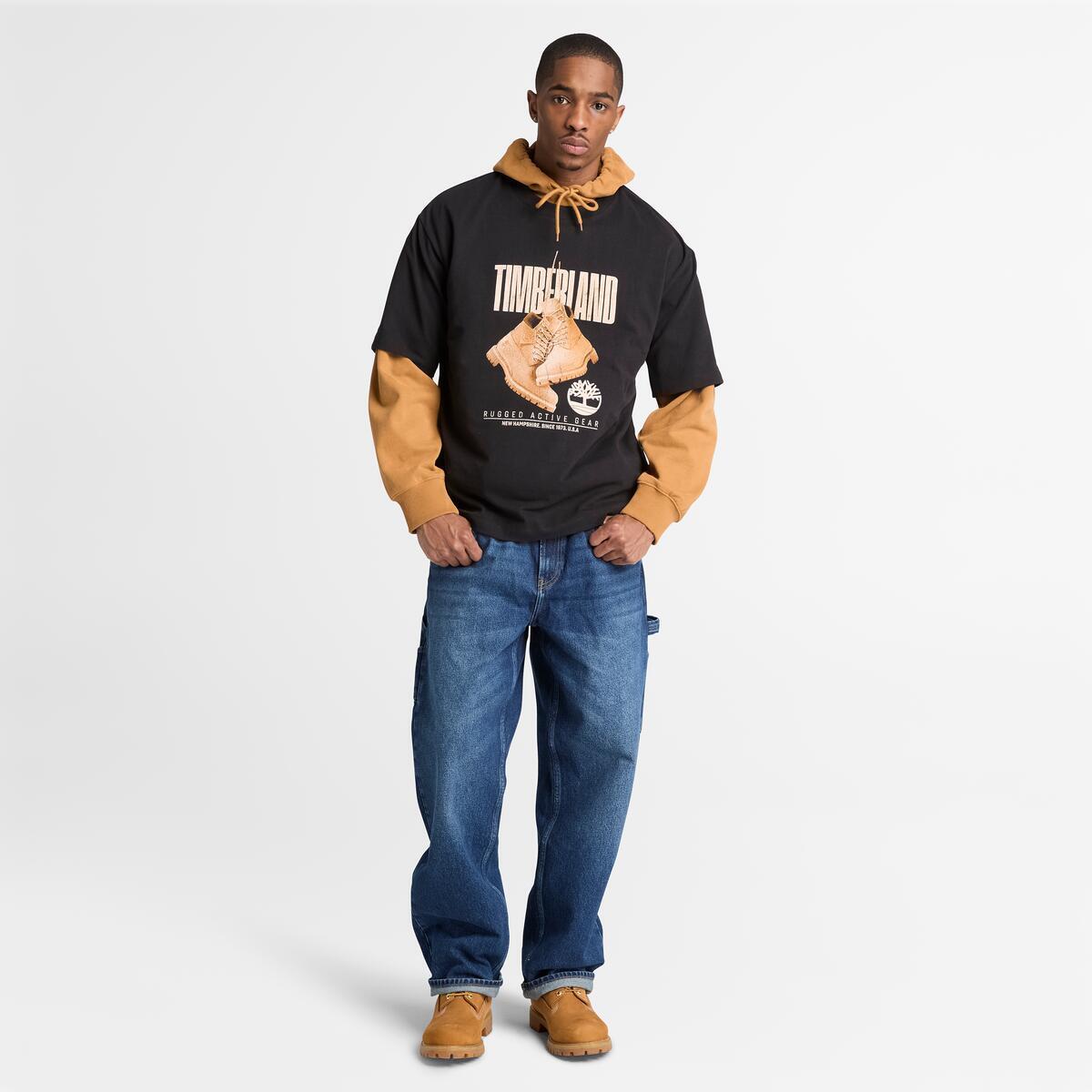 TIMBERLAND Men's Graphic Tee Black - Image 2