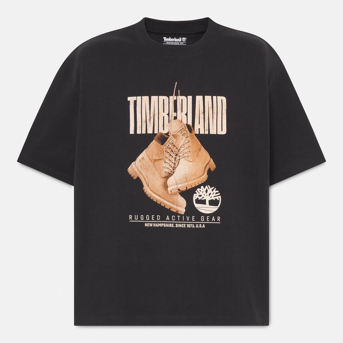 TIMBERLAND Men's Graphic Tee Black - Image 5