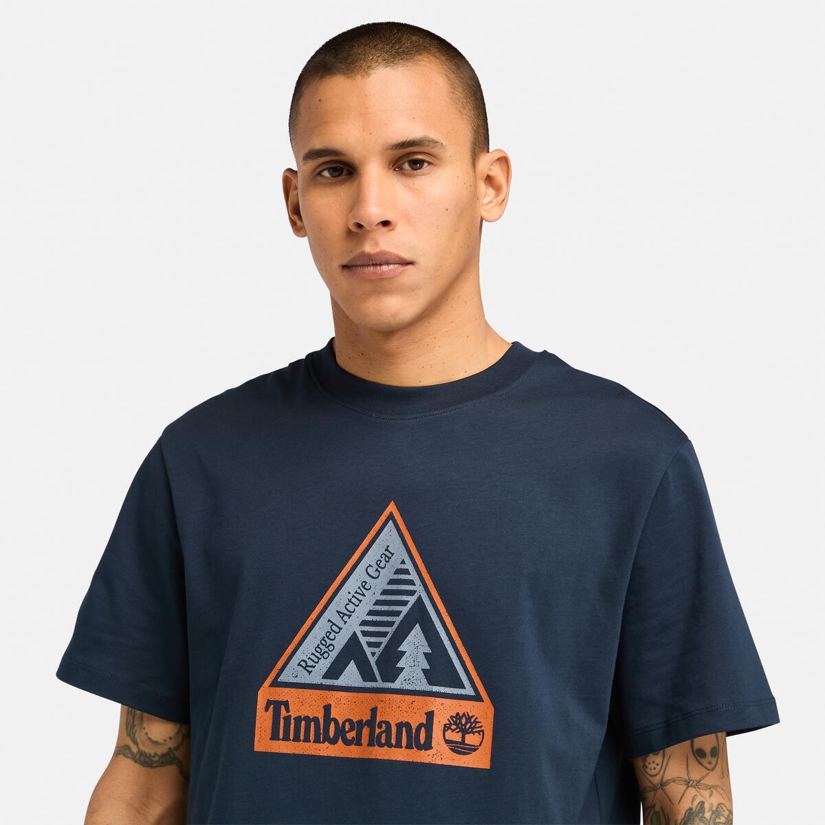 TIMBERLAND Men's Graphic Tee Dark Sapphire - Image 3