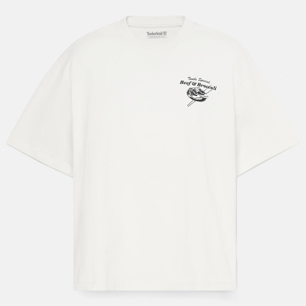 TIMBERLAND Men's Graphic Tee Vintage White - Image 5
