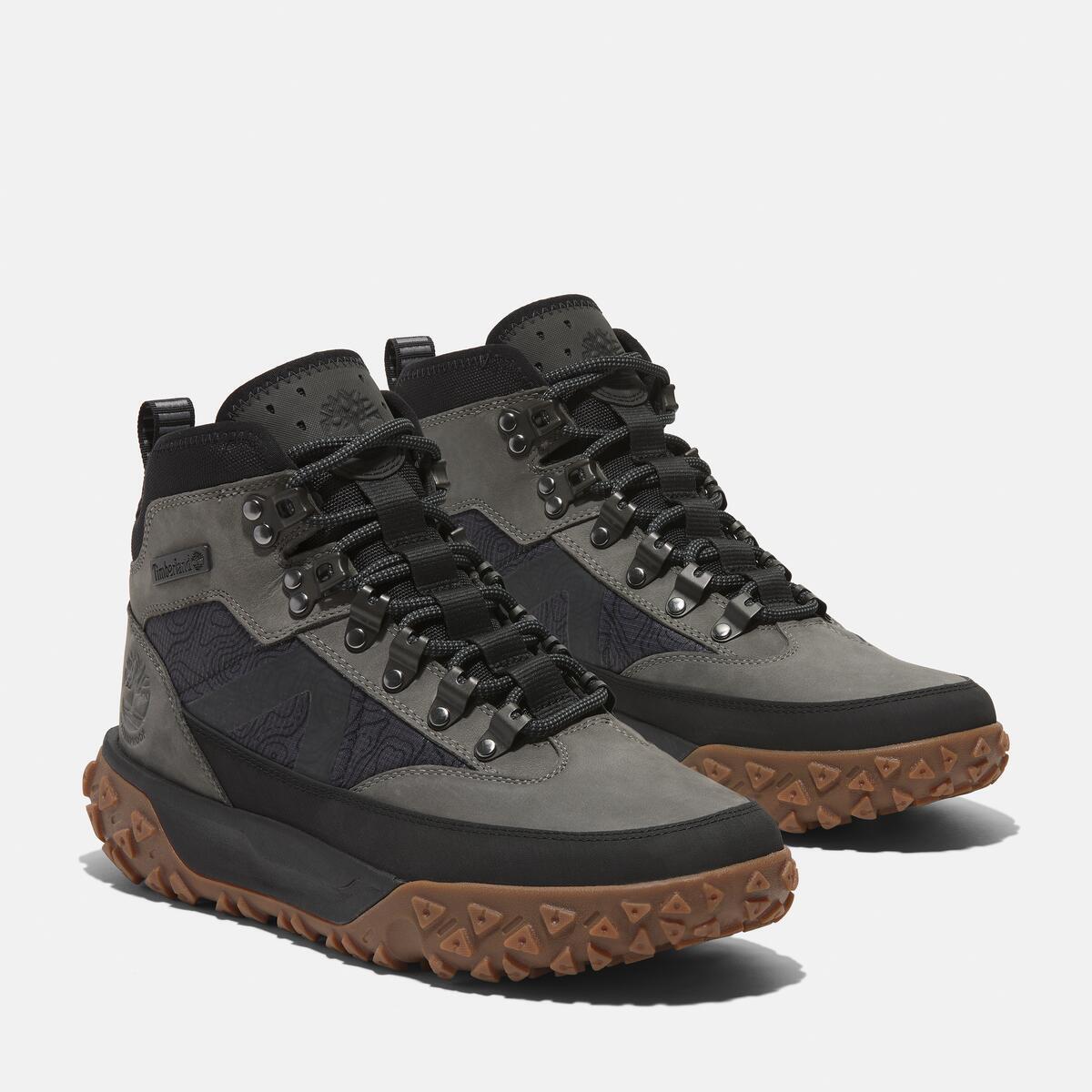 TIMBERLAND Men's Greenstride Motion 6 Waterproof Boot Medium Grey Nubuck - Image 2