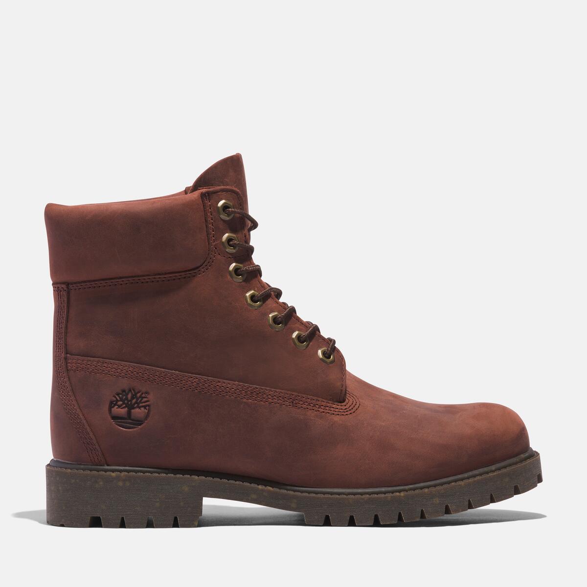 TIMBERLAND Men's Heritage 6-Inch Waterproof Boot Medium Brown Full Grain - Image 1