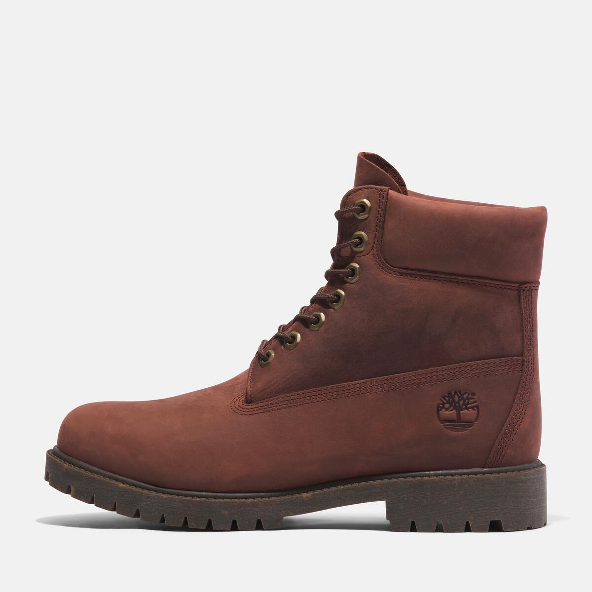 TIMBERLAND Men's Heritage 6-Inch Waterproof Boot Medium Brown Full Grain - Image 8