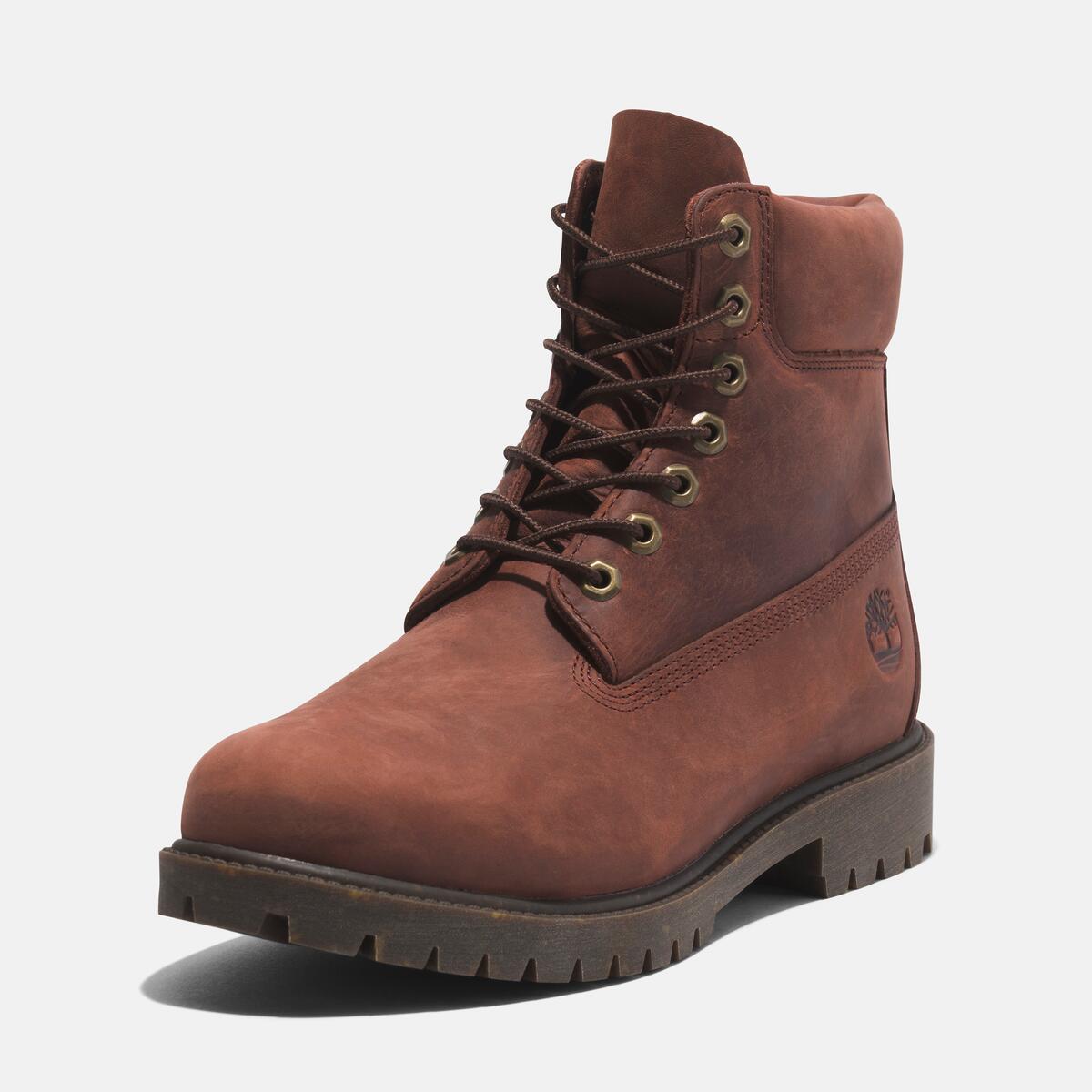 TIMBERLAND Men's Heritage 6-Inch Waterproof Boot Medium Brown Full Grain - Image 9