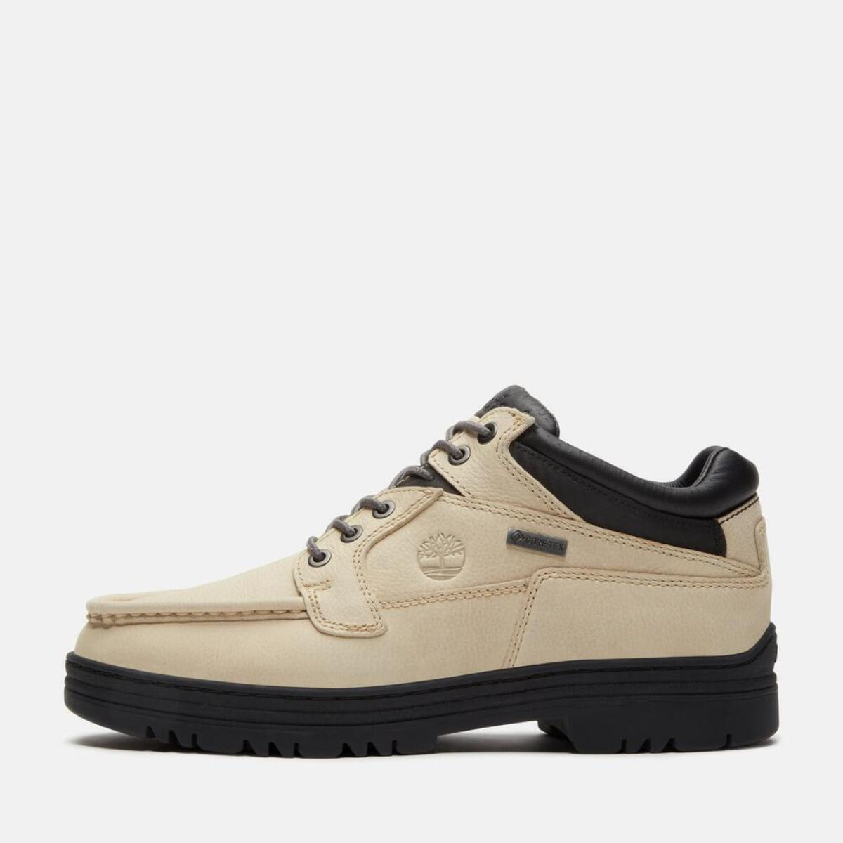 TIMBERLAND Men's Heritage Moc Toe GTX Chukka Light Beige Full Grain - Image 7