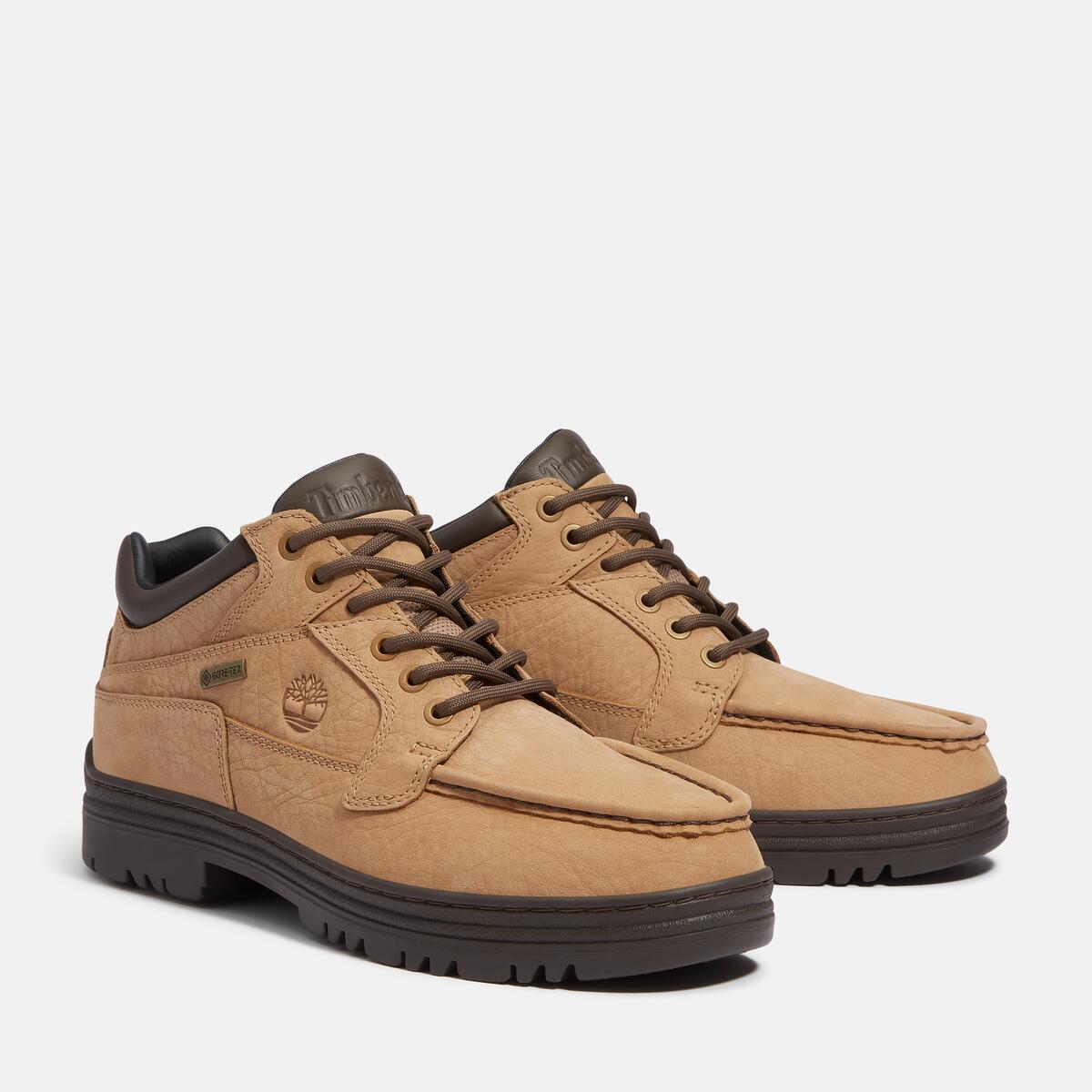 TIMBERLAND Men's Heritage Moc Toe GTX Chukka Medium Brown Nubuck - Image 2