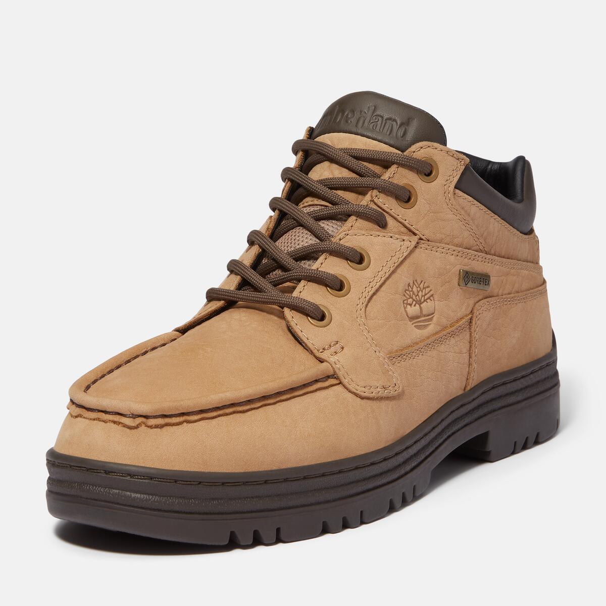 TIMBERLAND Men's Heritage Moc Toe GTX Chukka Medium Brown Nubuck - Image 9