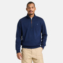 Men's Indigo 1/4 Zip Sweatshirt