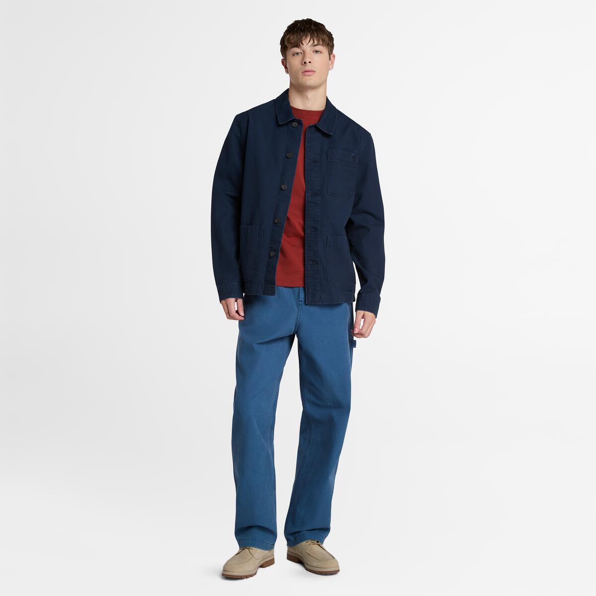 TIMBERLAND Men's Kempshire Washed Canvas Jacket Dark Sapphire - Image 2