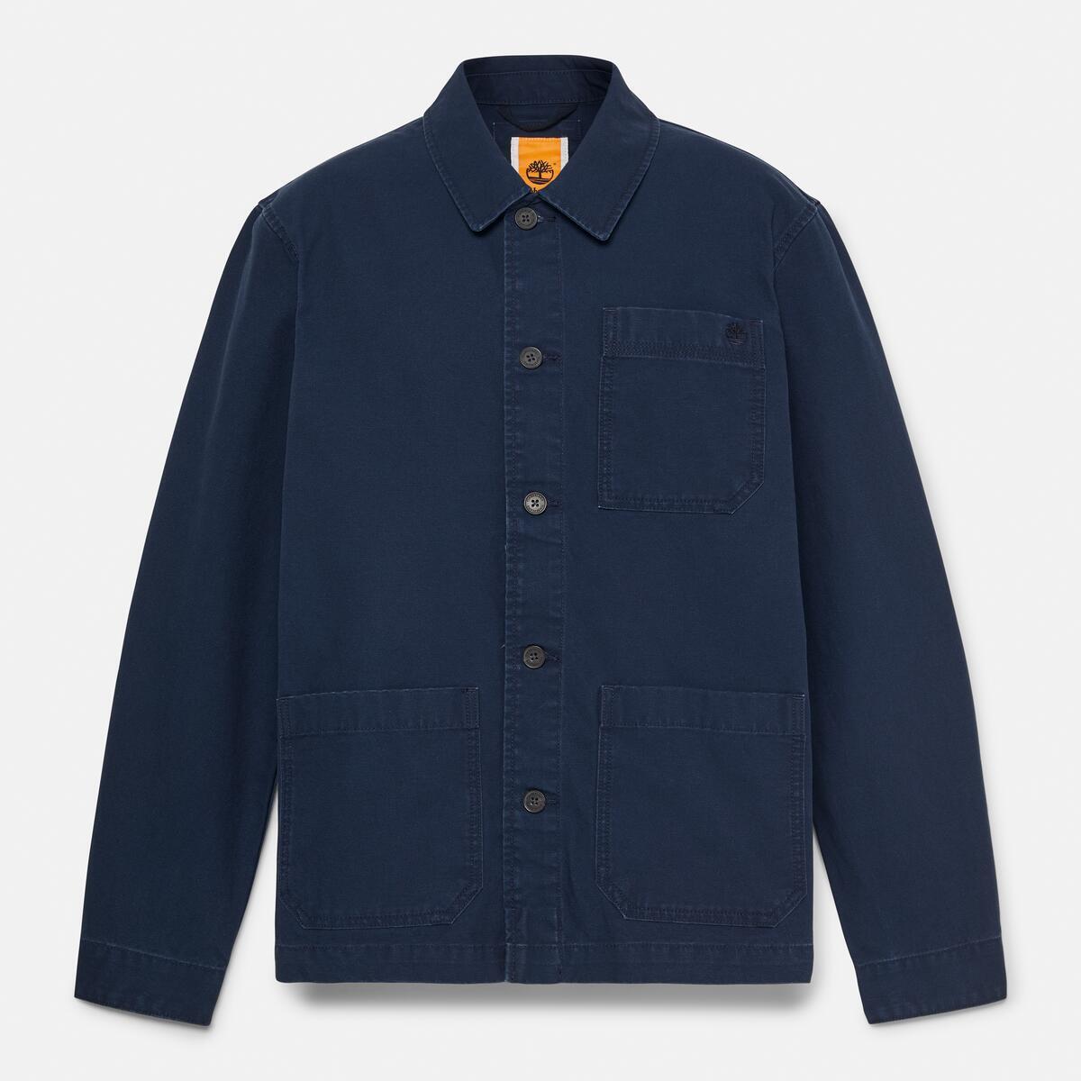 TIMBERLAND Men's Kempshire Washed Canvas Jacket Dark Sapphire - Image 5