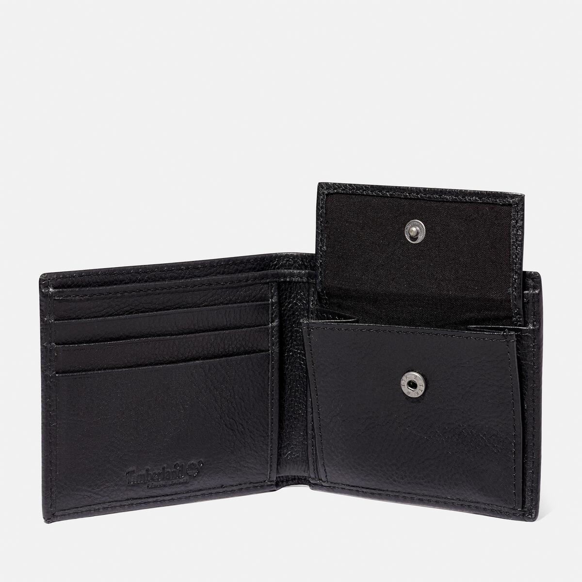 TIMBERLAND Men's Kennebunk Leather Bi-Fold Wallet Black - Image 2
