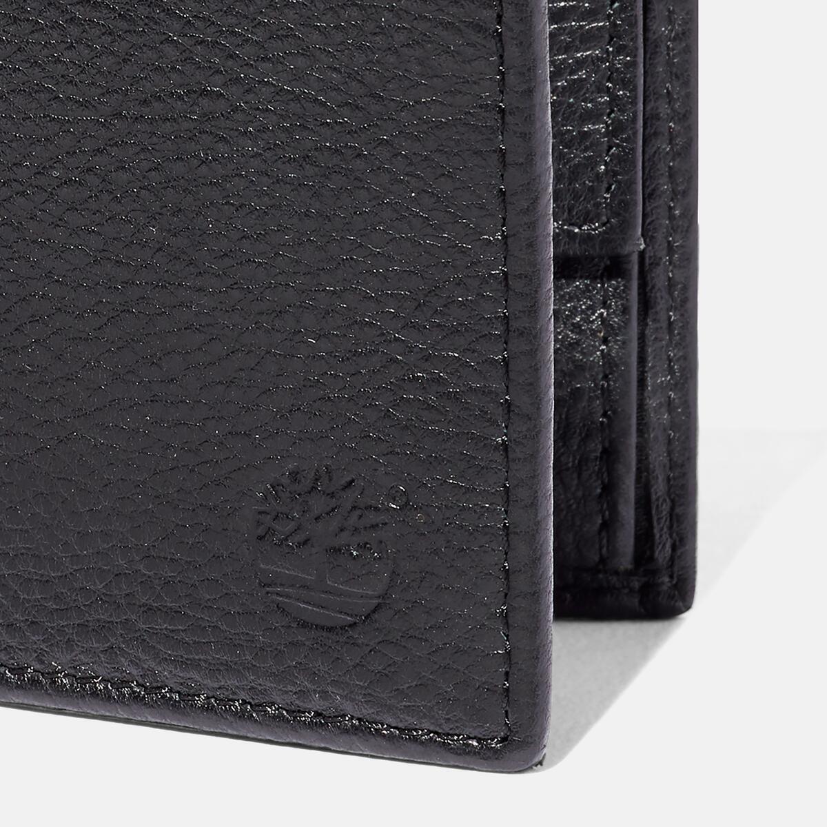 TIMBERLAND Men's Kennebunk Leather Bi-Fold Wallet Black - Image 3