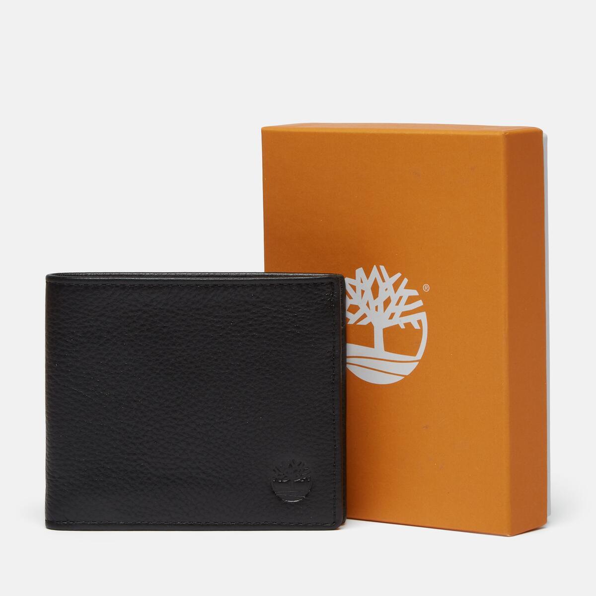 TIMBERLAND Men's Kennebunk Leather Bi-Fold Wallet Black - Image 4
