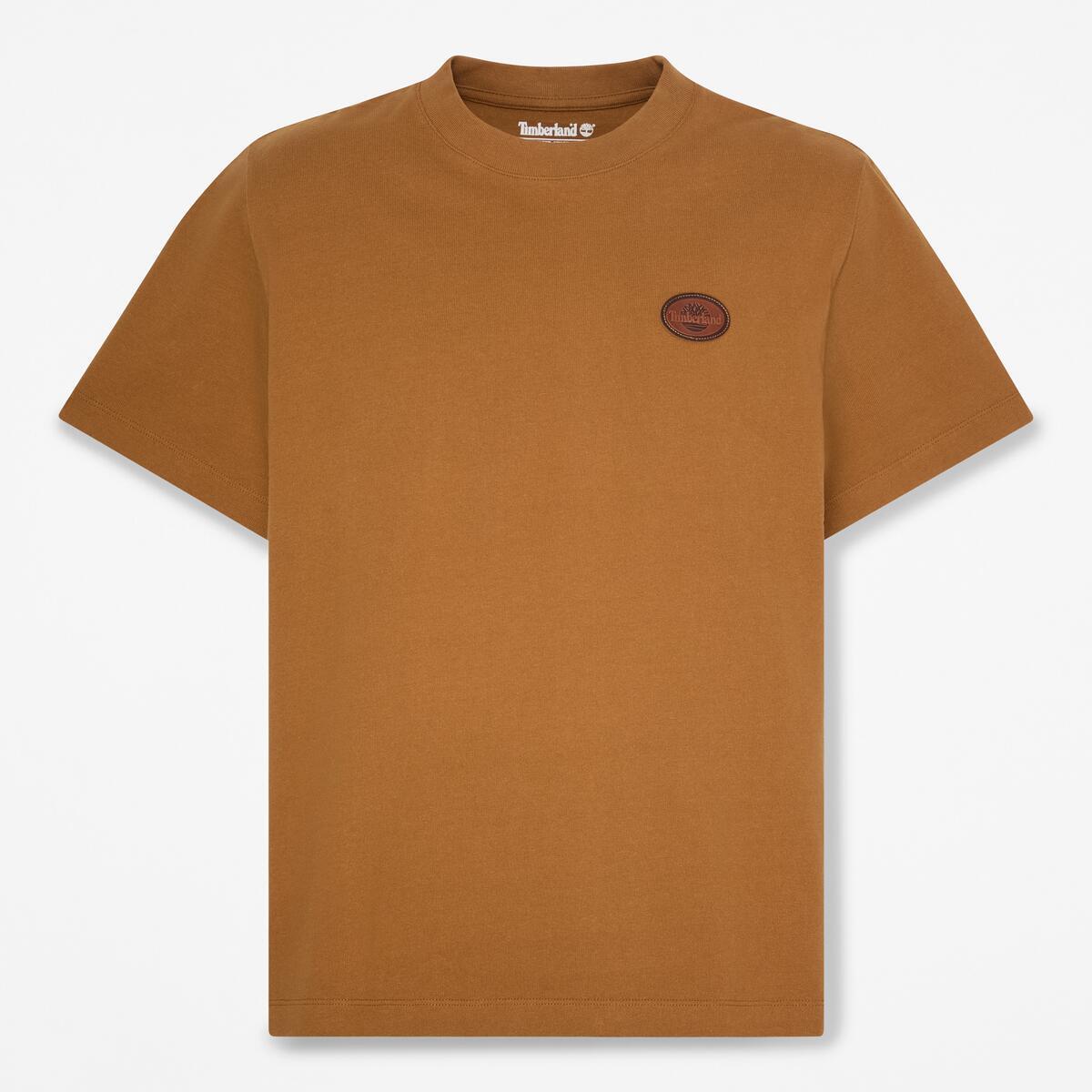 TIMBERLAND Men's Leather BadgeTee Dark Wheat Boot - Image 5