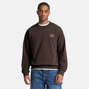 Men's Leather Patch Crew