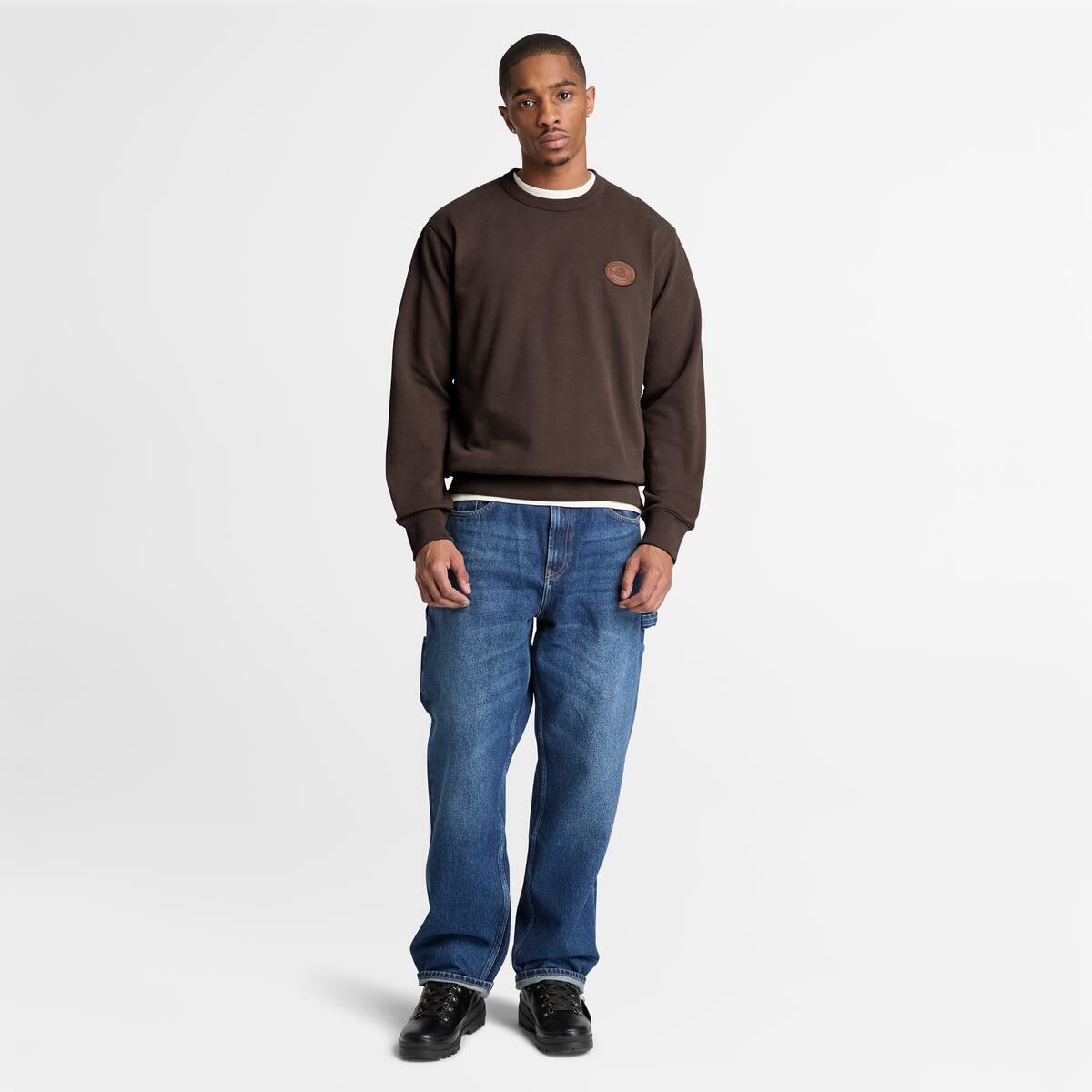TIMBERLAND Men's Leather Patch Crew Mole - Image 2