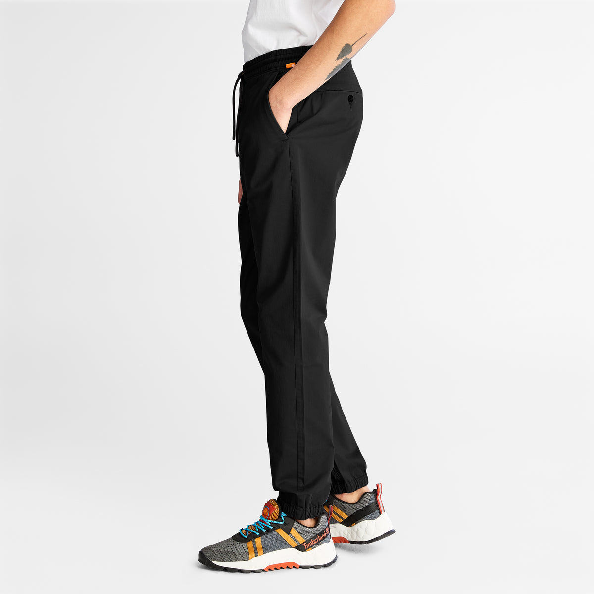 TIMBERLAND Men's Lovell Lake Slim Tapered Jogger Pant Black - Image 5