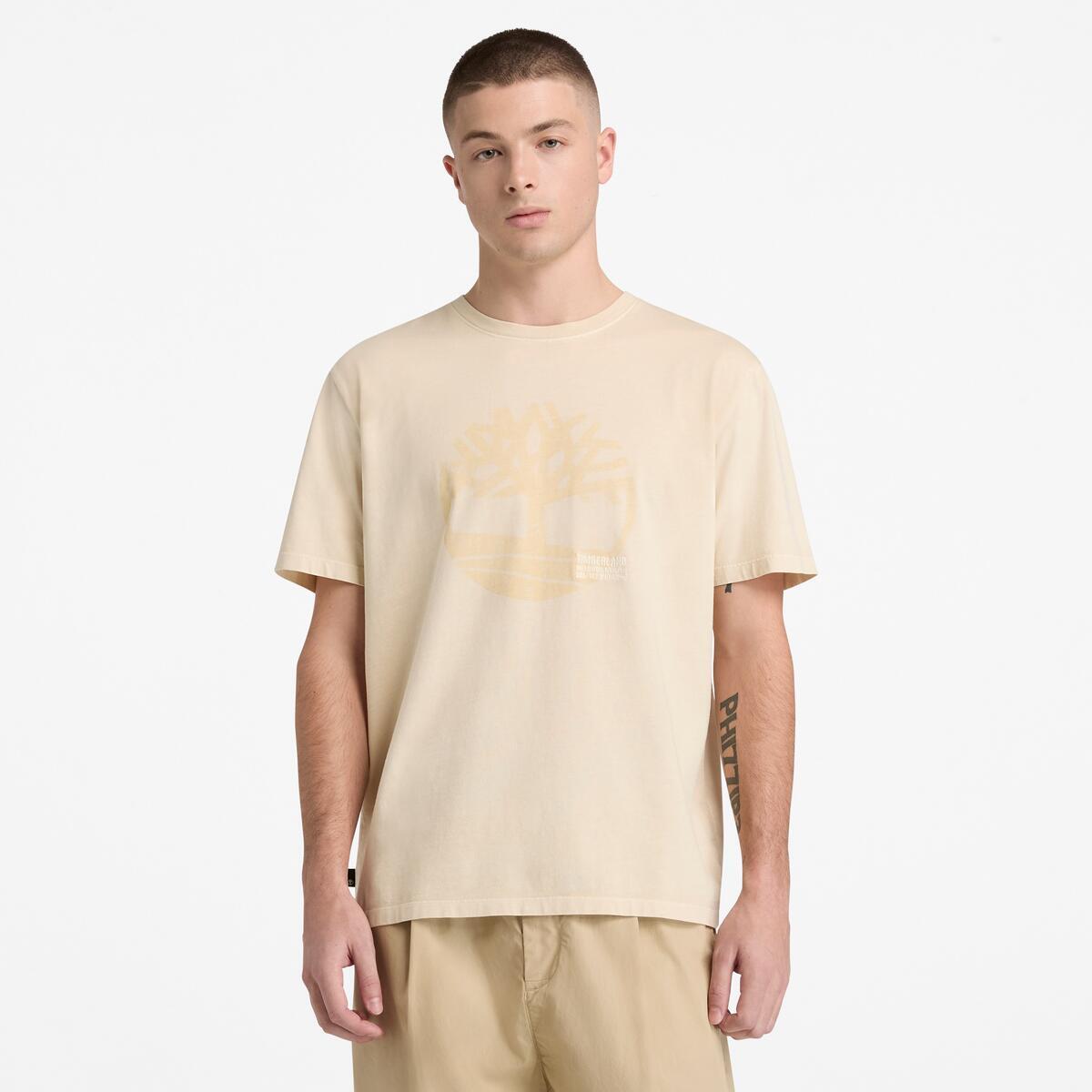 TIMBERLAND Men's Merrymack River Graphic Tee Putty - Image 1