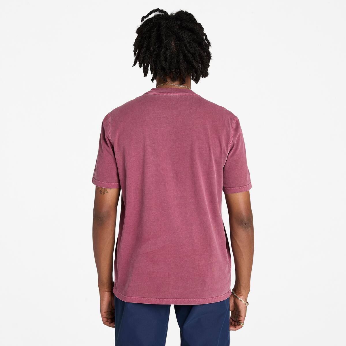 TIMBERLAND Men's Merrymack River Tee Burgundy - Image 4